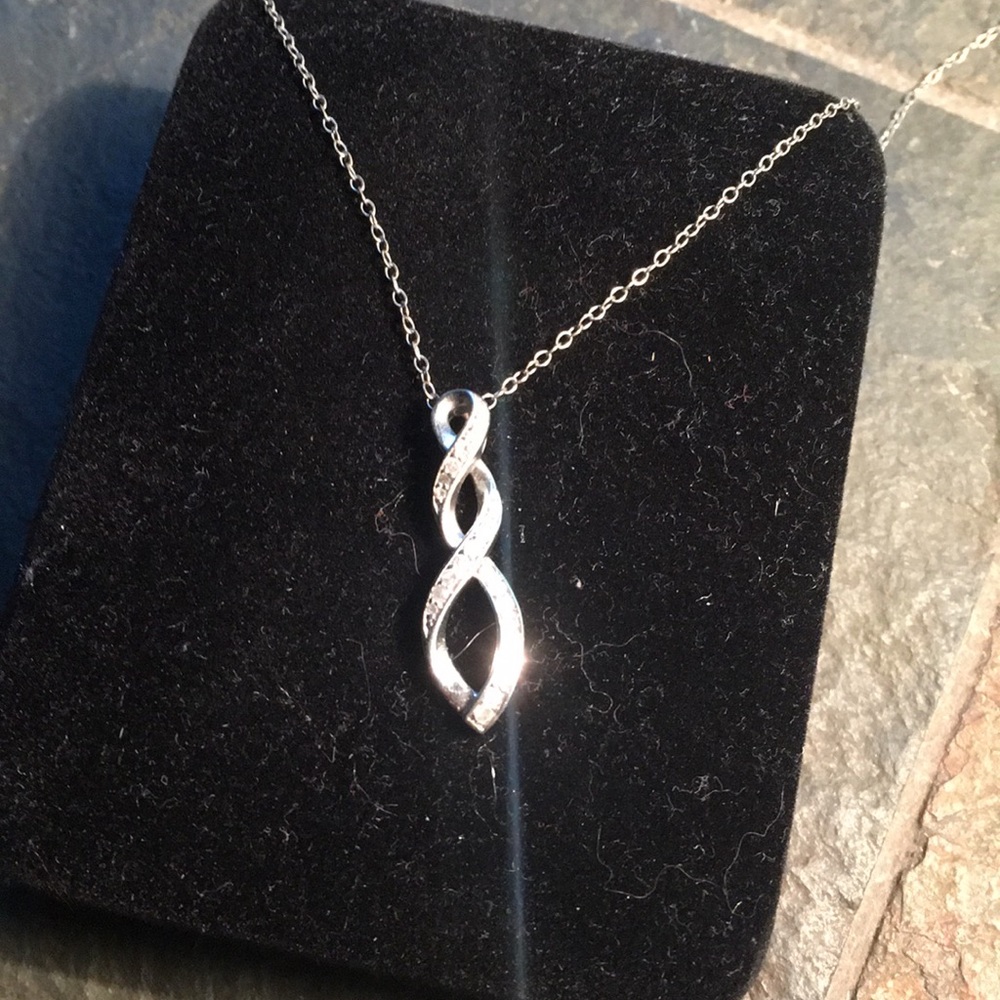 1/10 ct Infinity Necklace OBO